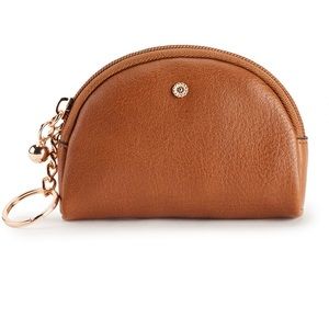 NWT✨LC Lauren Conrad Half Moon Faux Leather Coin Case